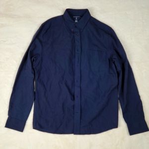 Woolday navy collared button down size M